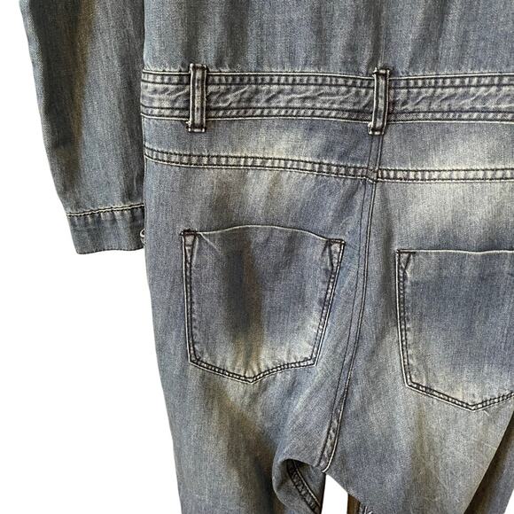 One Teaspoon x Urban Outfitters Denim Utility Jumpsuit XS - Picture 7 of 10